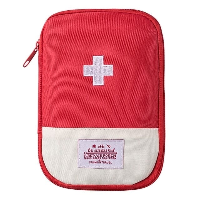 2-Pack: Portable Medicine Storage Bag Camping Emergency First Aid Kit Organizer Image 1