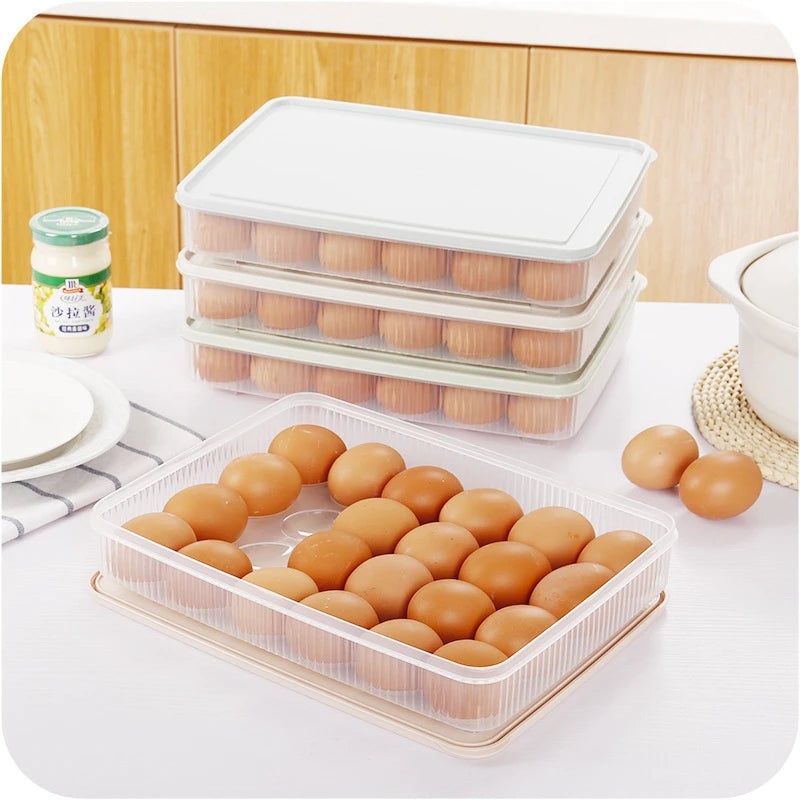 2-Pack: Refrigerator Egg Box Food Preservation Image 7