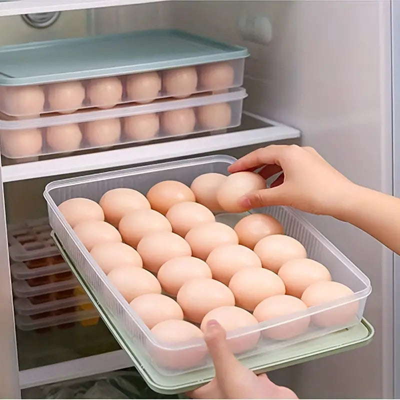 2-Pack: Refrigerator Egg Box Food Preservation Image 8