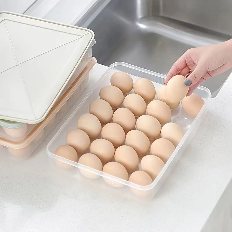 2-Pack: Refrigerator Egg Box Food Preservation Image 9