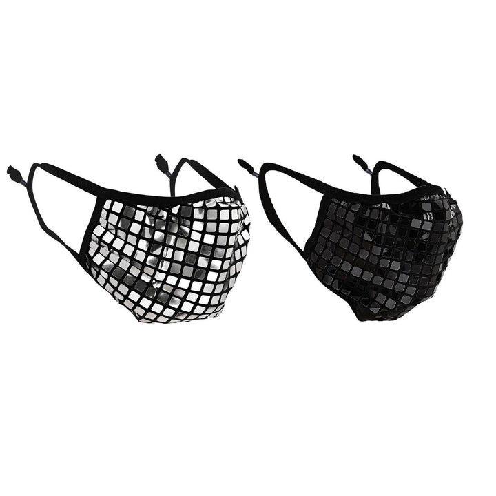 2-Pack: Reusable Fitted Fabric PVC Mask Image 3