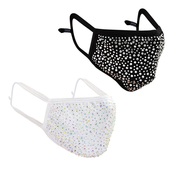 2-Pack: Reusable Washable Fitted Crystal Masks Image 1