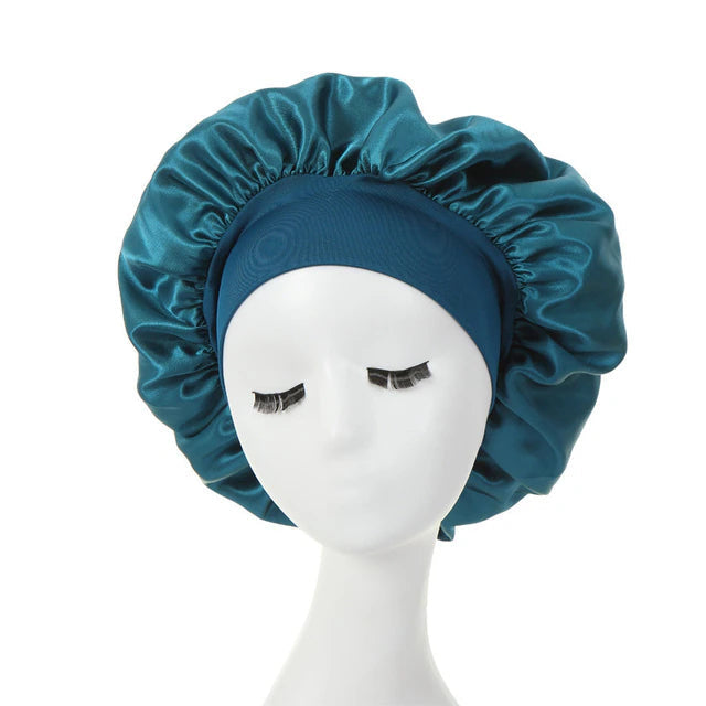 2-Pack: Satin Sleep Bonnet for Curly Hair Image 4