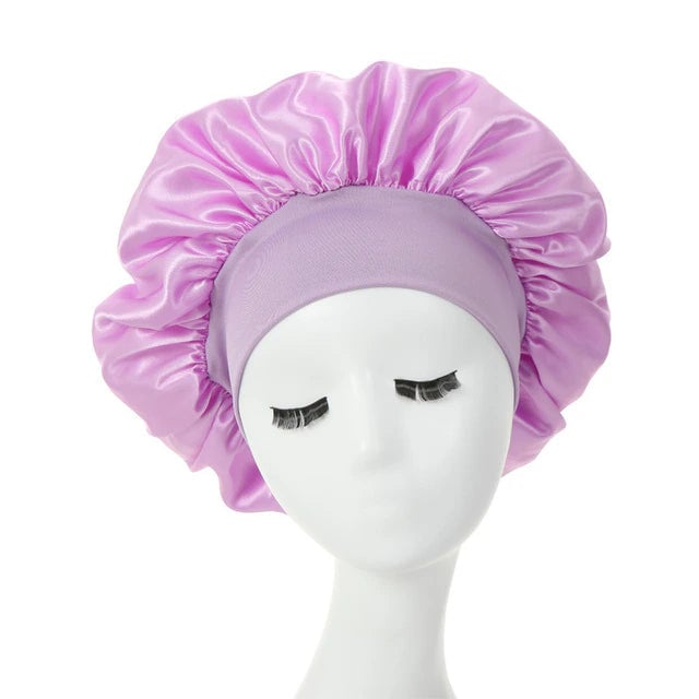 2-Pack: Satin Sleep Bonnet for Curly Hair Image 12