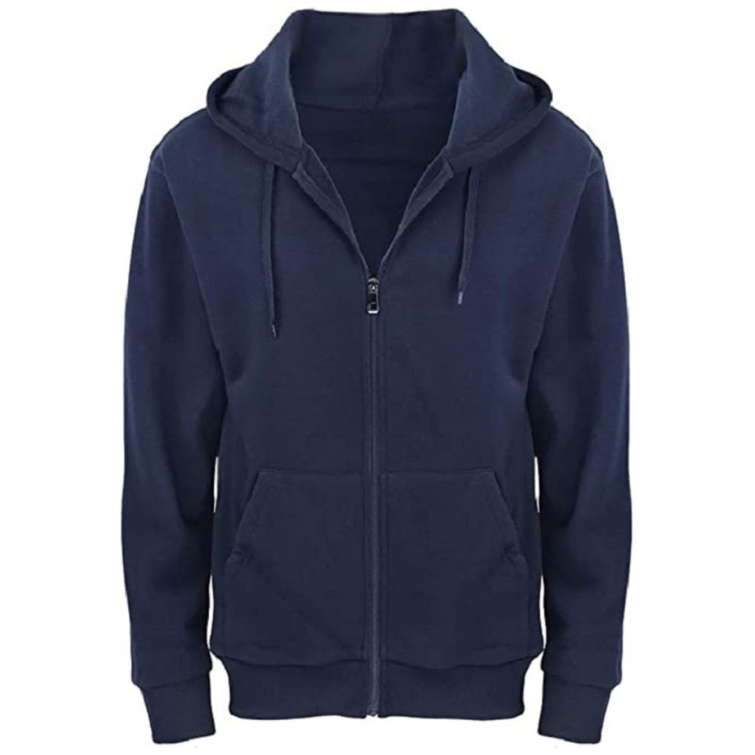 2-Pack: Mens Fleece Cotton Blend Full-Zip Hoodie Image 3