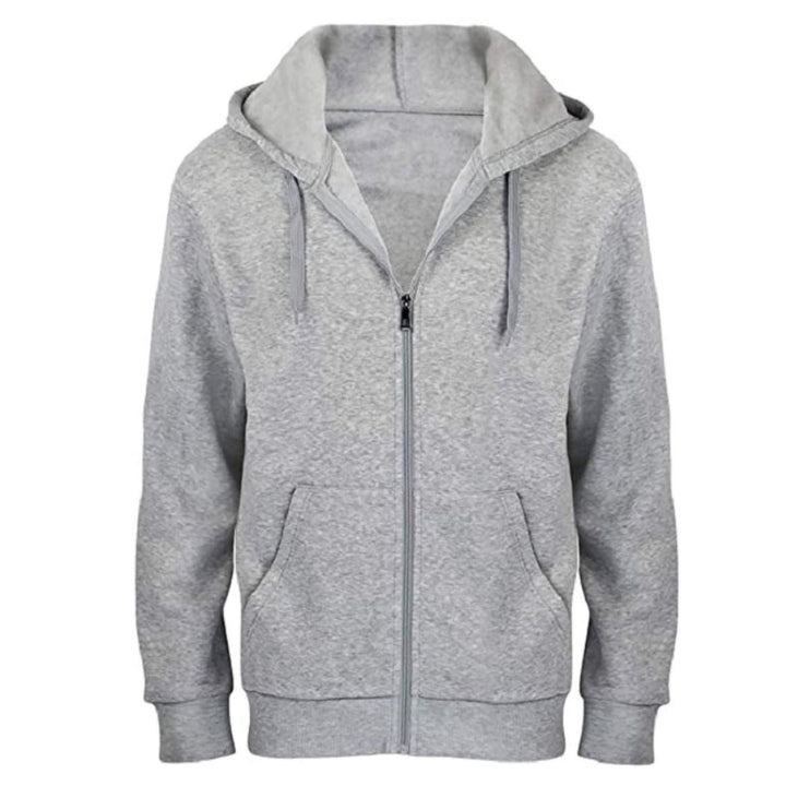 2-Pack: Mens Fleece Cotton Blend Full-Zip Hoodie Image 4