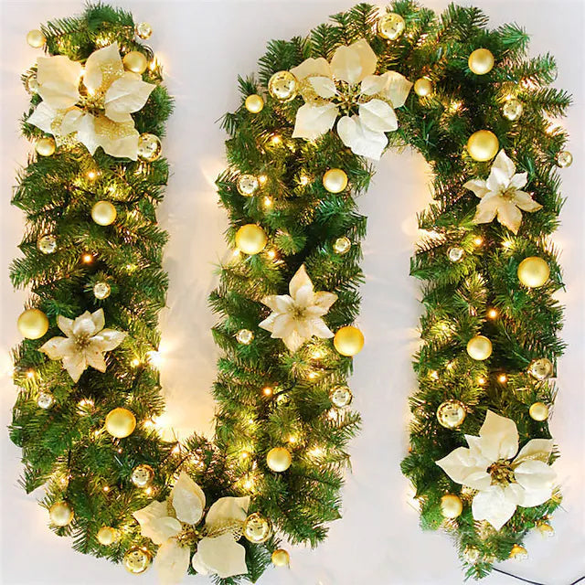 2.7 Meter Christmas Rattan Garland Decorative Image 2