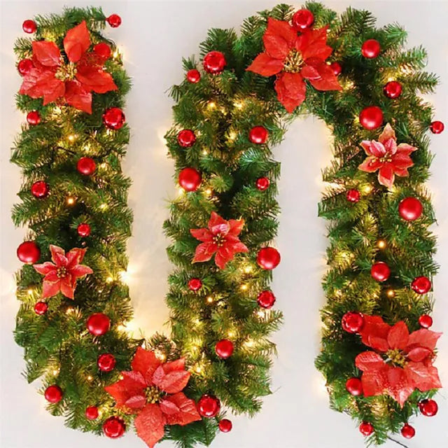 2.7 Meter Christmas Rattan Garland Decorative Image 3