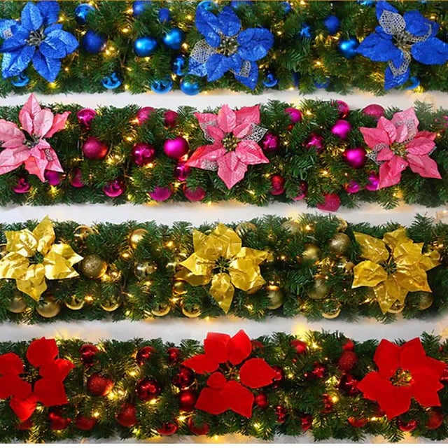 2.7 Meter Christmas Rattan Garland Decorative Image 4