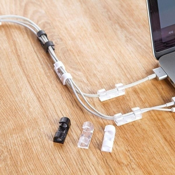 20-Pack: Self-adhesive Wire Organizer Line Cable Clip Image 11