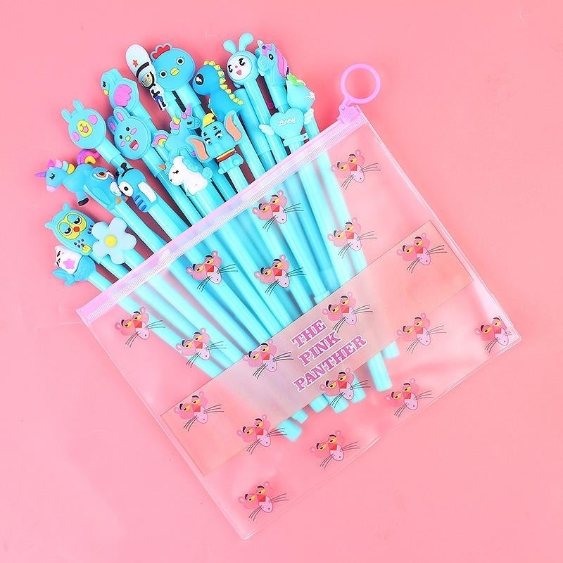 20-Piece: Cute Gel Cartoon Pen Set Image 2