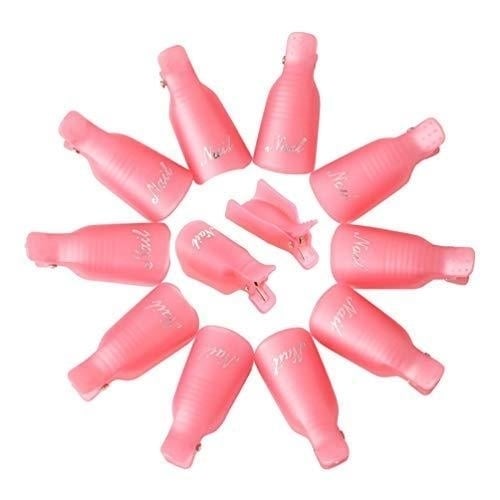 20-Piece Set: Plastic Acrylic Nail Art Soak Off Cap Clip UV Gel Polish Remover Wrap Tool Image 7