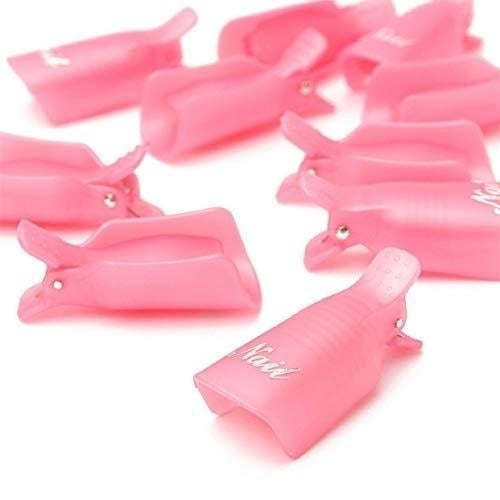 20-Piece Set: Plastic Acrylic Nail Art Soak Off Cap Clip UV Gel Polish Remover Wrap Tool Image 8