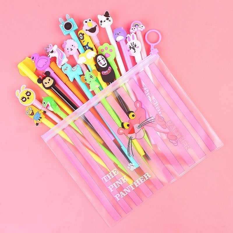 20-Piece: Cute Gel Cartoon Pen Set Image 3