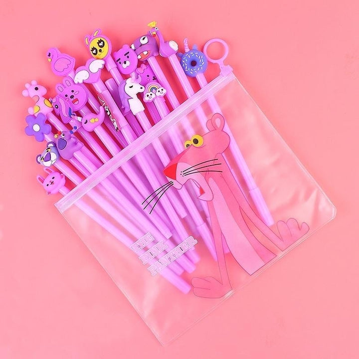 20-Piece: Cute Gel Cartoon Pen Set Image 1