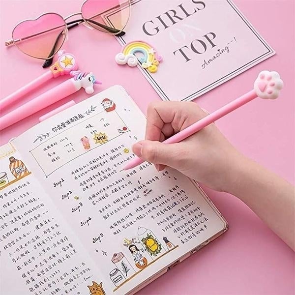 20-Piece: Cute Gel Cartoon Pen Set Image 8