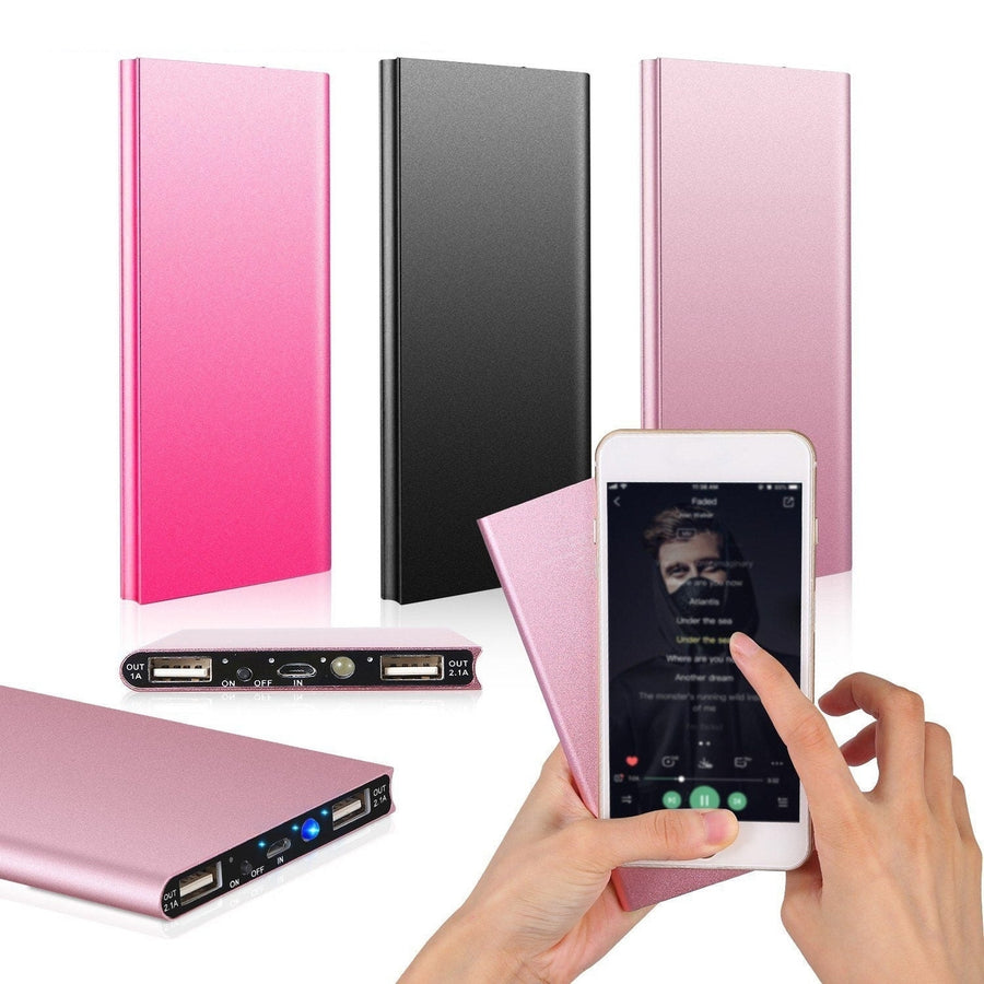 20000mAh Power Bank Ultra Thin External Battery Pack Image 1