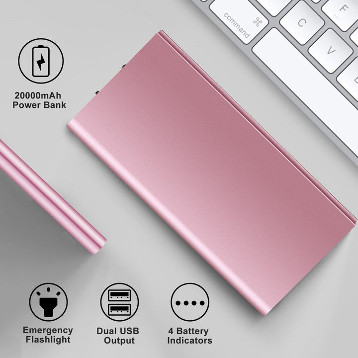 20000mAh Power Bank Ultra Thin External Battery Pack Image 7