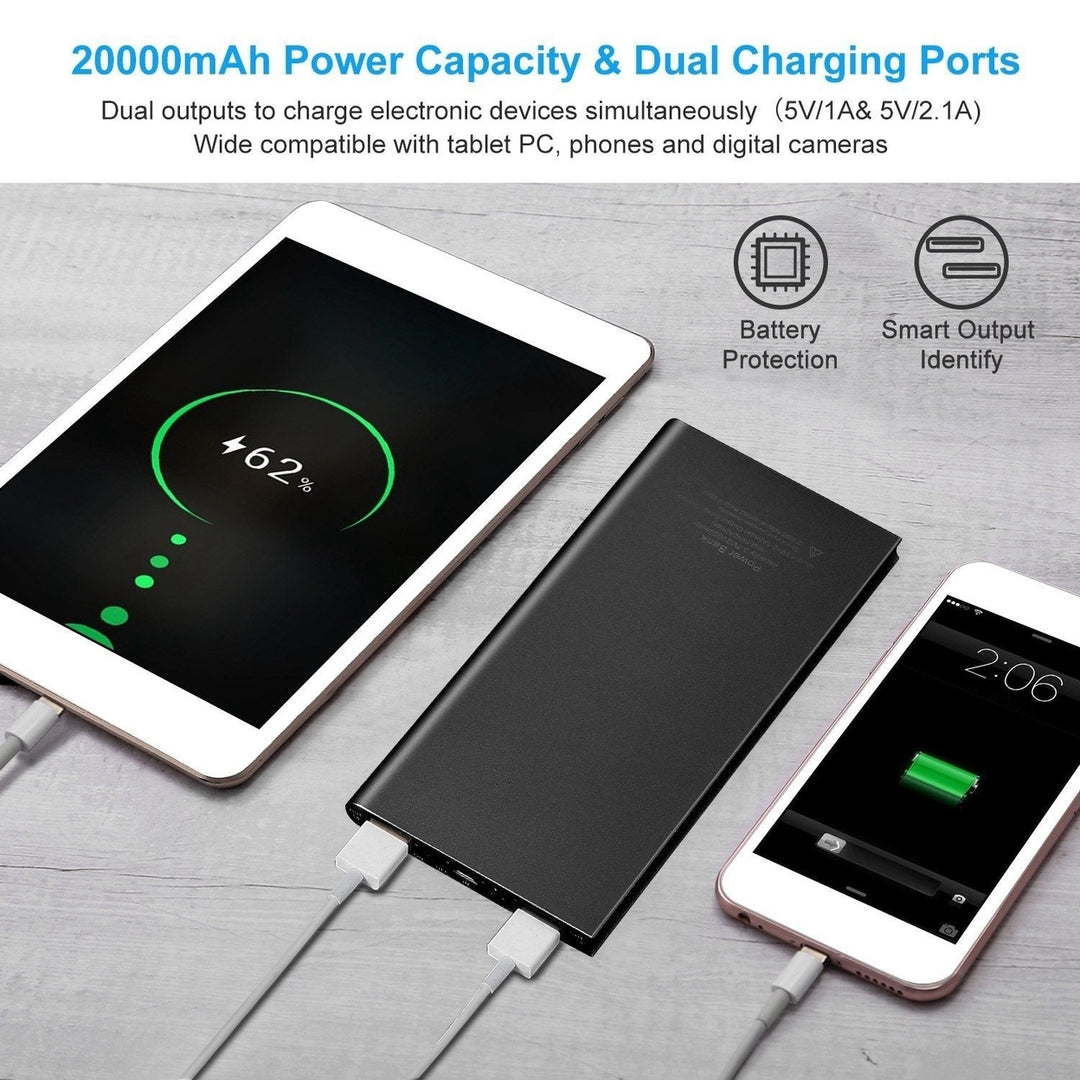 20000mAh Power Bank Ultra Thin External Battery Pack Image 9