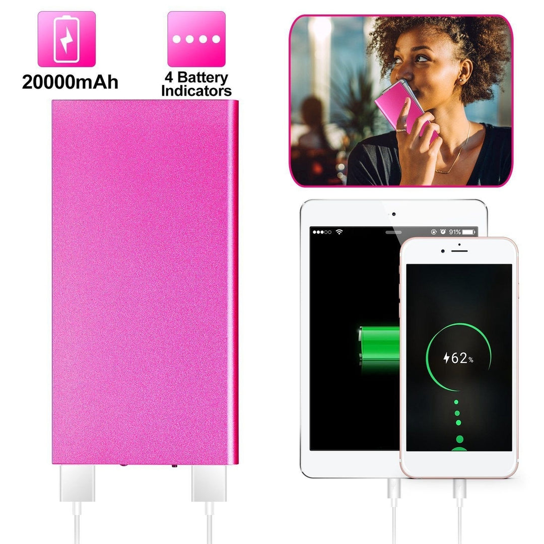 20000mAh Power Bank Ultra Thin External Battery Pack Image 11