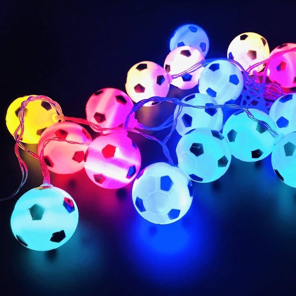 2022 World Cup Decor String Lights Soccer Image 2