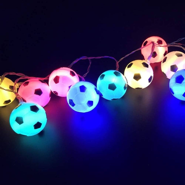 2022 World Cup Decor String Lights Soccer Image 3