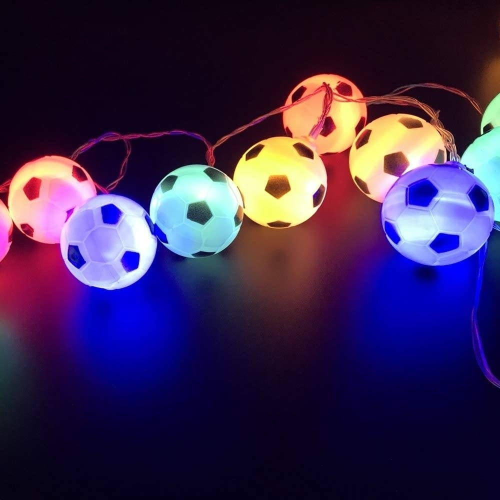 2022 World Cup Decor String Lights Soccer Image 4