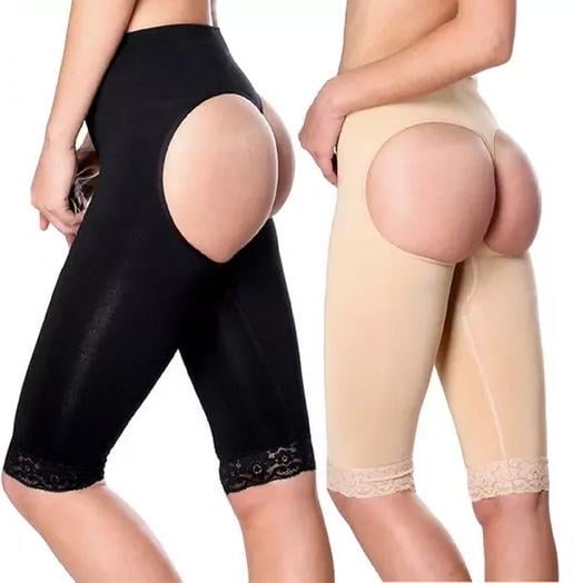 2-Pack: Womens Butt Lifter Shape Enhancer Thigh Trimmer Shorts Image 1