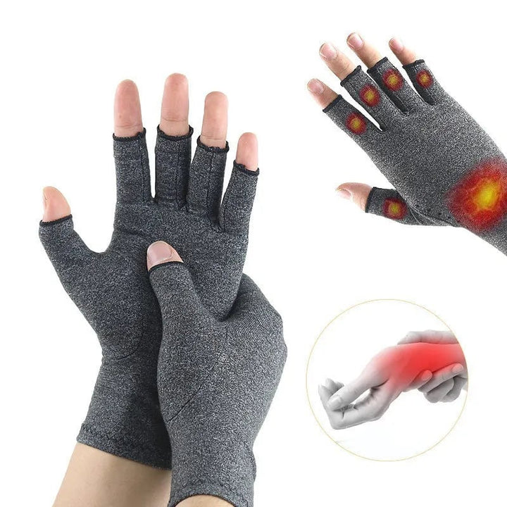 2-Pairs: Rheumatoid Arthritis Magnetic Compression Gloves Image 4