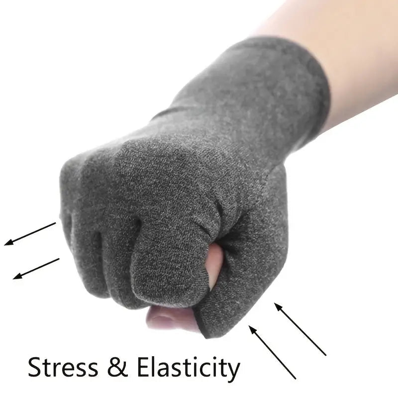 2-Pairs: Rheumatoid Arthritis Magnetic Compression Gloves Image 7