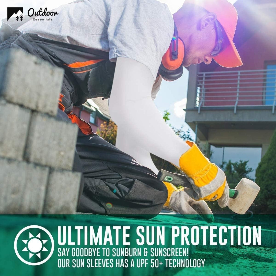 2-Pairs: UV Sun Protection Compression Arm Sleeves Image 8