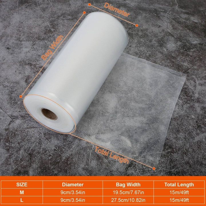 2-Piece: Vacuum Sealer Bag Rolls Image 6