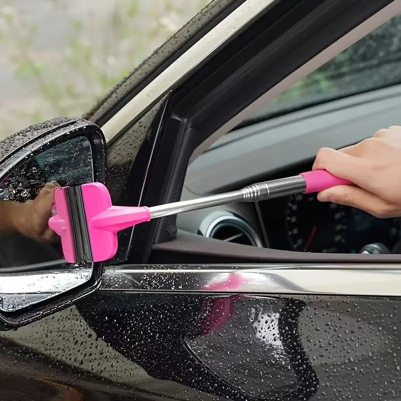 2-Pieces: 2-in-1 Retractable Portable Wiper Image 1