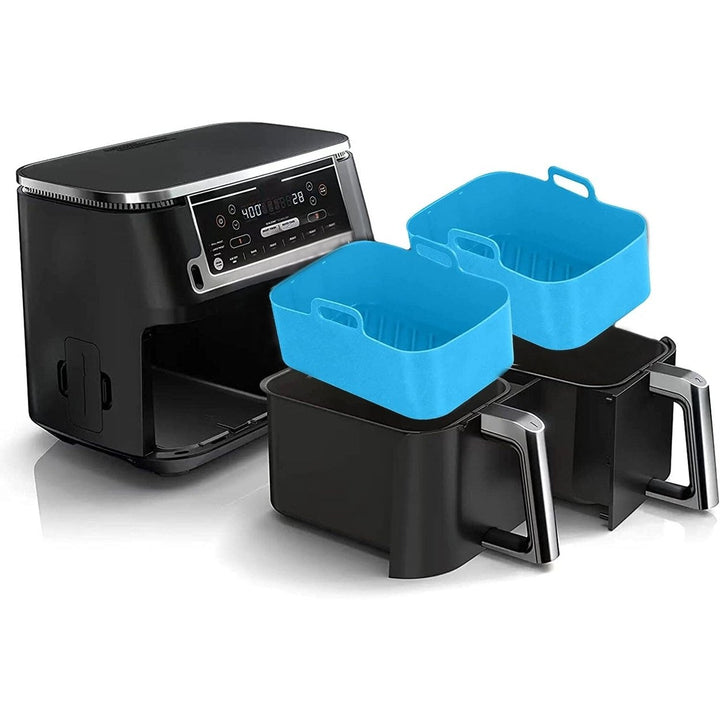 2-Piece: Air Fryer Silicone Pot Image 1