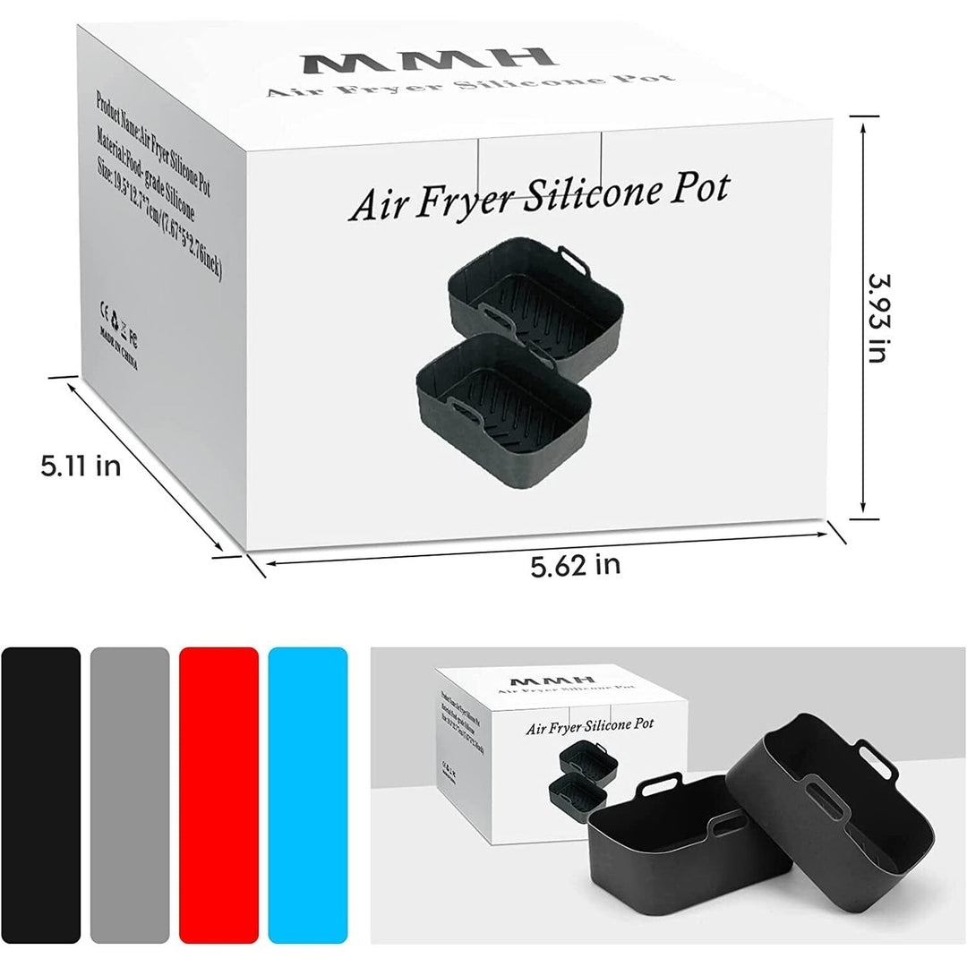 2-Piece: Air Fryer Silicone Pot Image 10