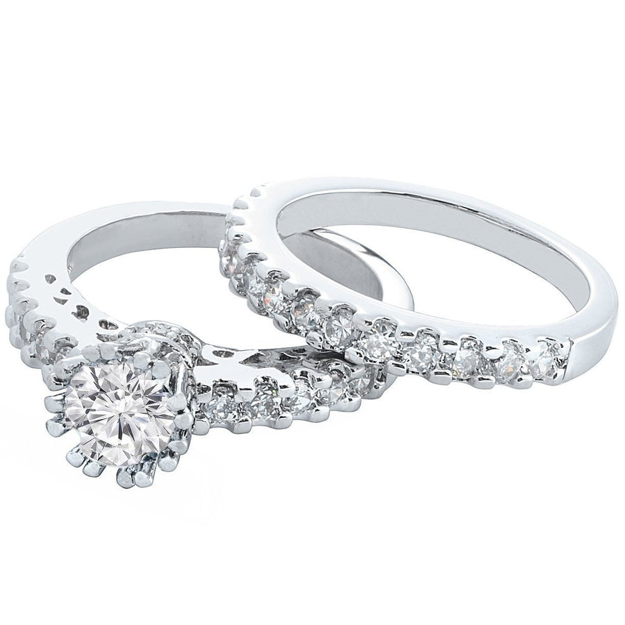 2-Piece: Crown Prong Ring Set Image 1