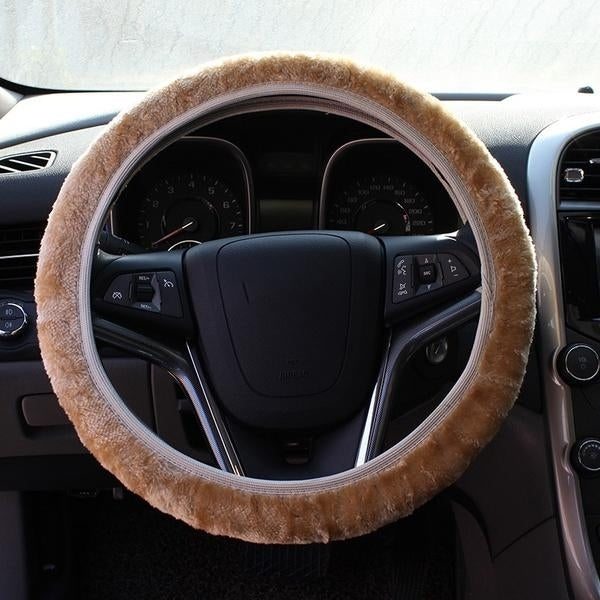 2-Piece: Car Steering Wheel Cover Image 6