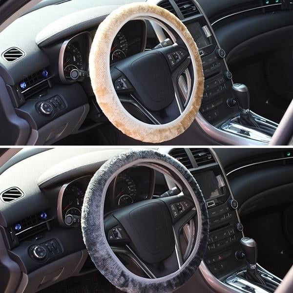 2-Piece: Car Steering Wheel Cover Image 8