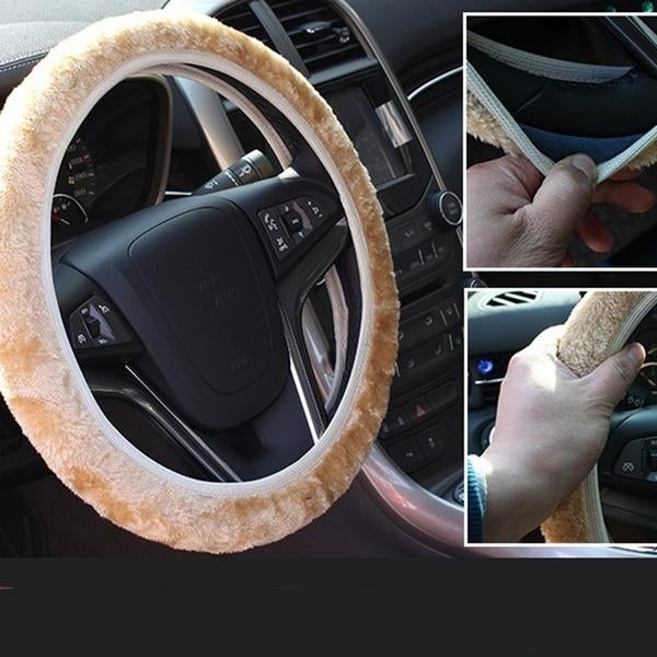 2-Piece: Car Steering Wheel Cover Image 9