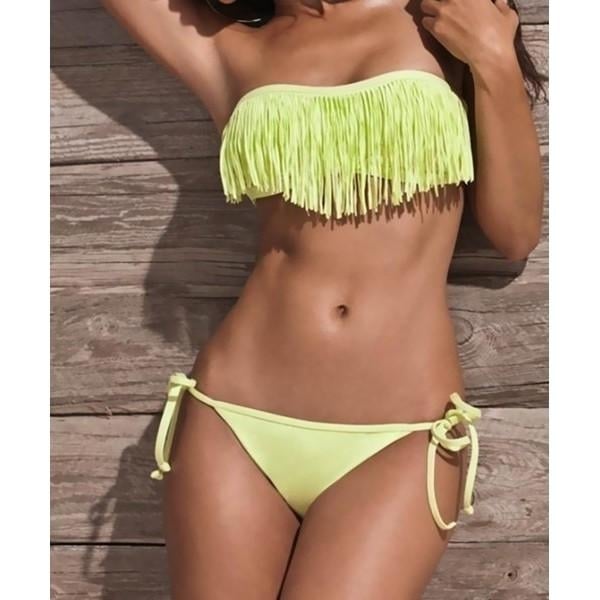 2-Piece: Fashion Fringe Bikini Swimwear Image 12