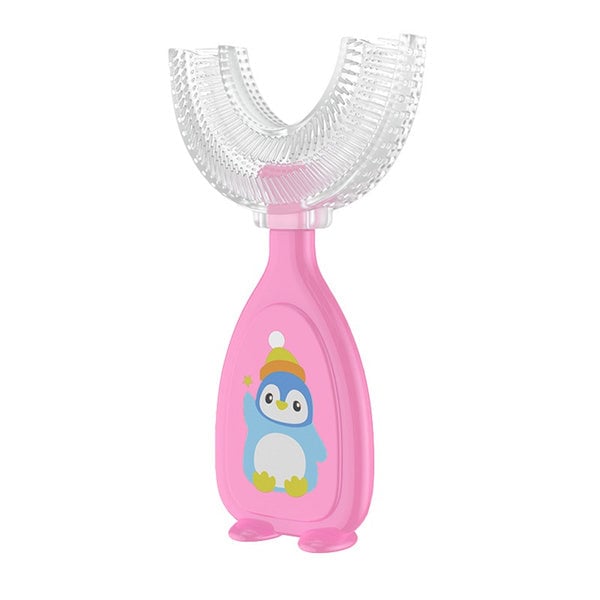 2-Piece: Manual Childrens U-Shaped Toothbrush Image 4