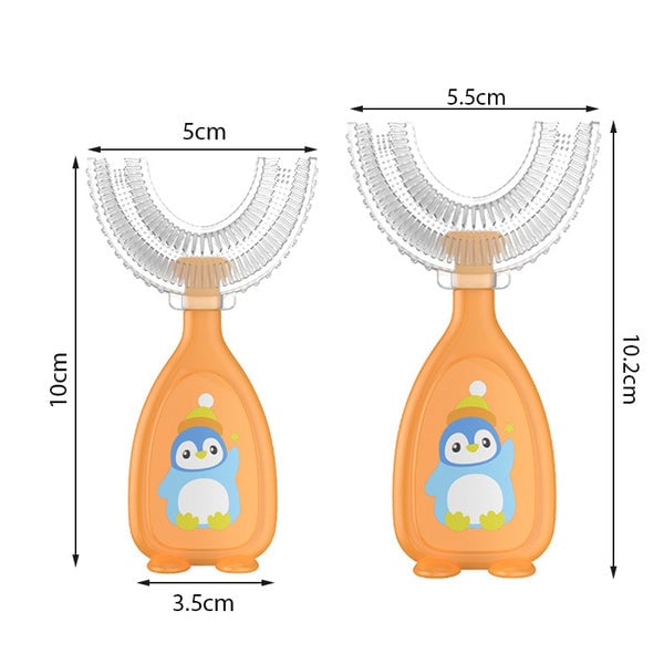 2-Piece: Manual Childrens U-Shaped Toothbrush Image 7