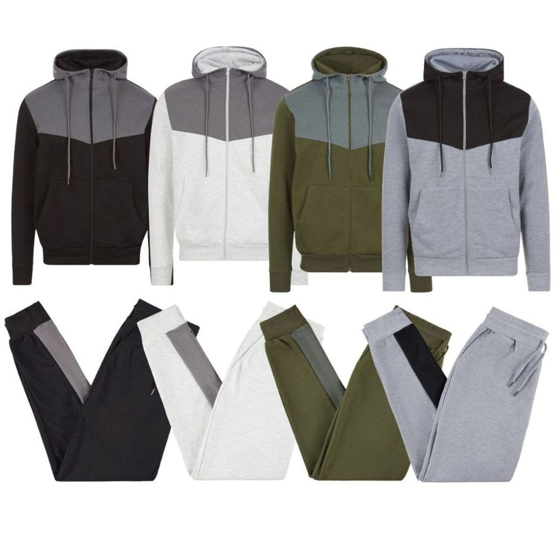 2-Piece: Men s Fleece-Lined Tech Hoodie and Jogger Set Image 1