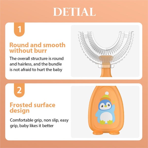 2-Piece: Manual Childrens U-Shaped Toothbrush Image 11