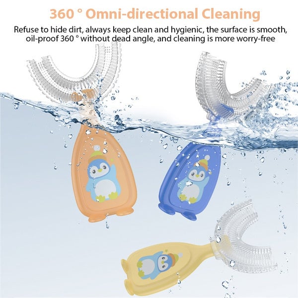 2-Piece: Manual Childrens U-Shaped Toothbrush Image 12