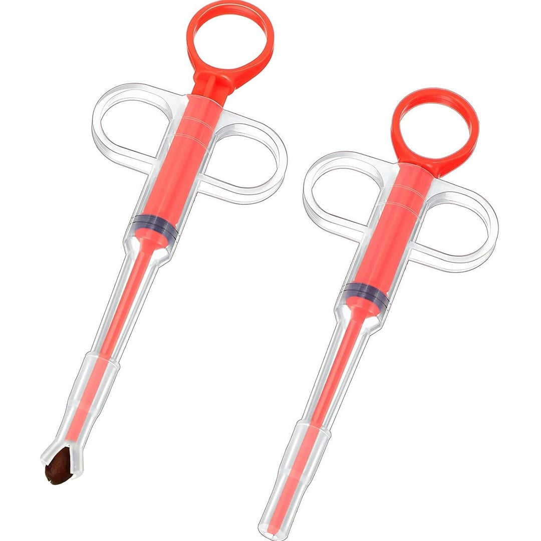 2-Piece: Pet Tablet Syringe Pusher Image 1