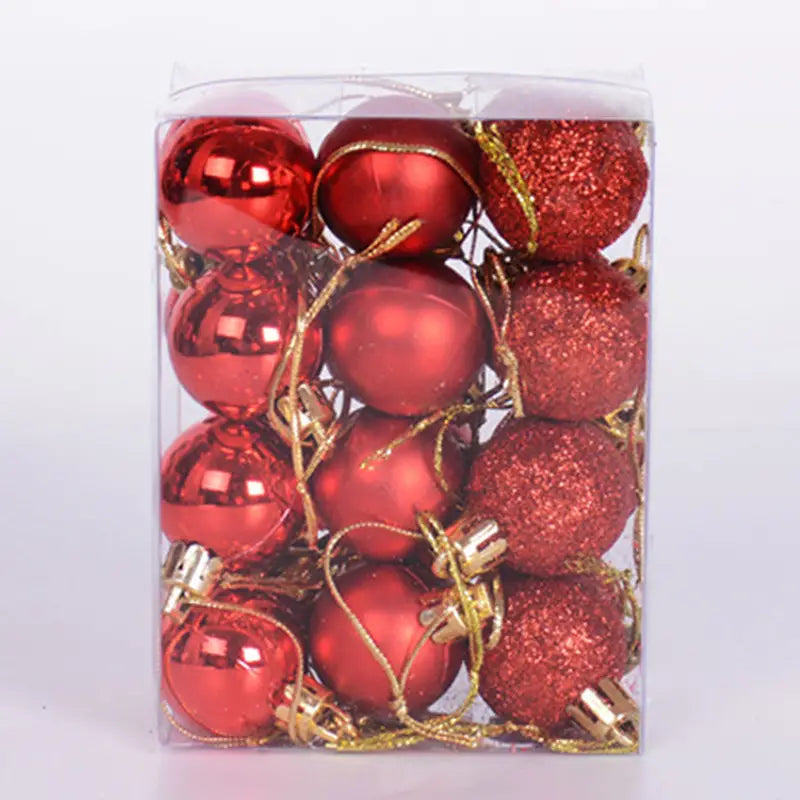 24-Pieces: Sparkling Christmas Balls Image 2