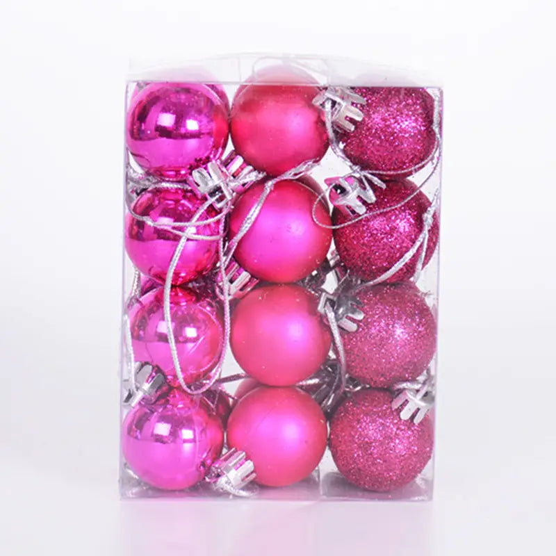 24-Pieces: Sparkling Christmas Balls Image 3