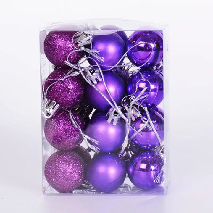 24-Pieces: Sparkling Christmas Balls Image 1