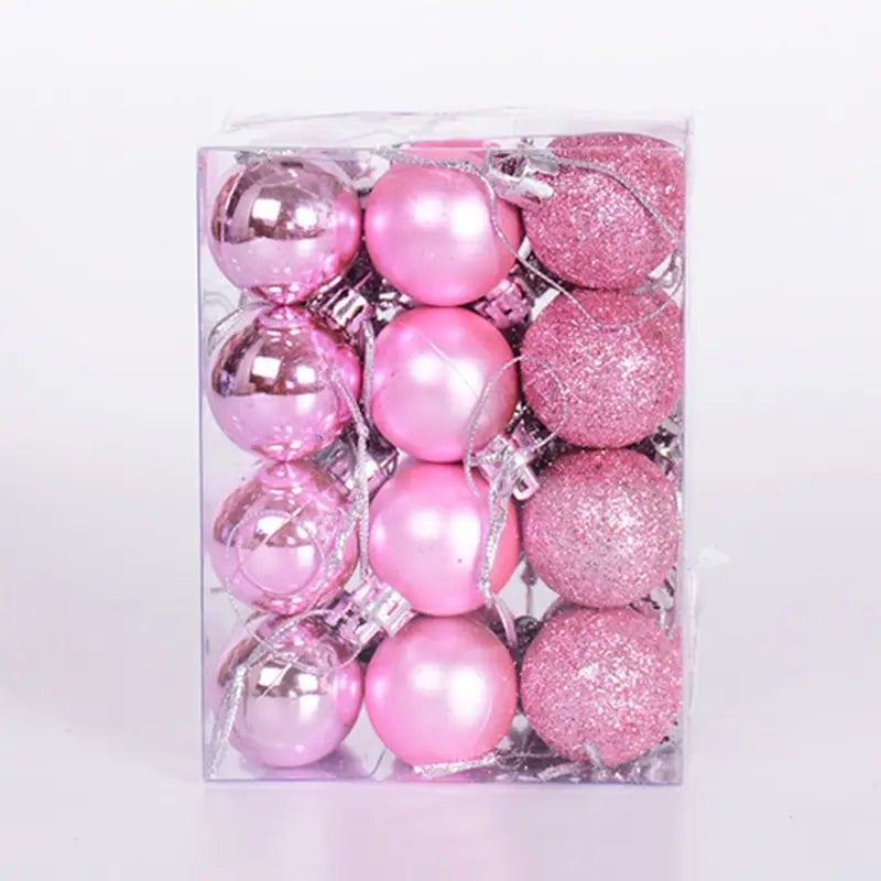 24-Pieces: Sparkling Christmas Balls Image 1